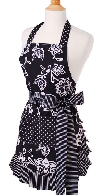 flirty aprons original style collection designer aprons women s sassy black clearance