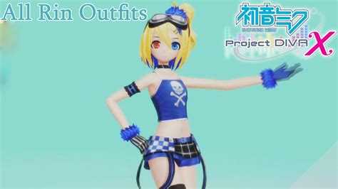 Hatsune Miku Project Diva X All Kagamine Rin Outfit Modules