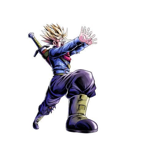 100) can learn the super saiyan special move that allows users to temporarily transform into a super saiyan and grants super saiyan (or ss) status effect which doubles all stats and boosts speed. SP Super Saiyan 2 Trunks (Blue) | Dragon Ball Legends Wiki - GamePress