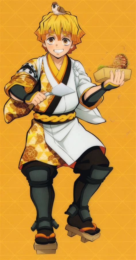 Agatsuma Zenitsu Kimetsu No Yaiba Absurdres Highres Official Art