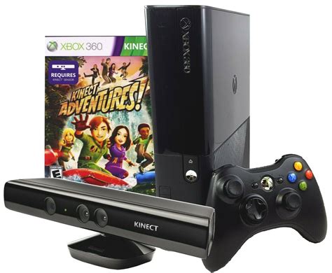 Microsoft Xbox 360 Slim E 4gb Bundle Console Controller Cords Kinect Game Ebay