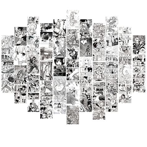 Buy Pcs Anime Aesthetic Wall Collage Kit Inch Anime S Anime Room Decor Comic S Kit Anime