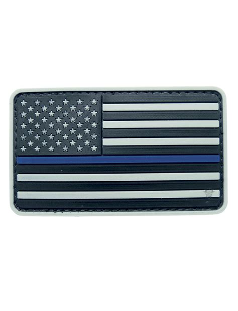 Thin Blue Line Flag Morale Patch Midwest Public Safety Outfitters Llc
