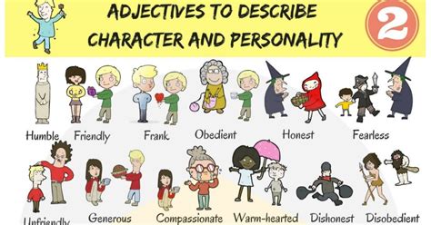 English Adjectives For Describing Character And Personality Eslbuzz Learning English