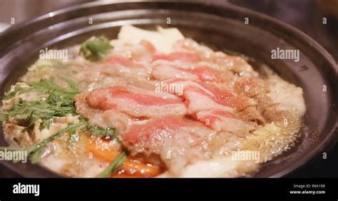 Japanese Shabu Shabu Sukiyaki Stock Photo Alamy