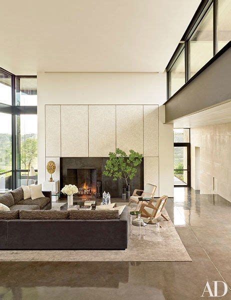 18 Perfect Fireplaces Lake Flato Living Room Modern Architectural