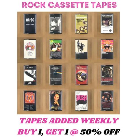 5 and up rock cassette tapes zeppelin ac dc beatles 60s 80s build ur own lot 14 98 picclick