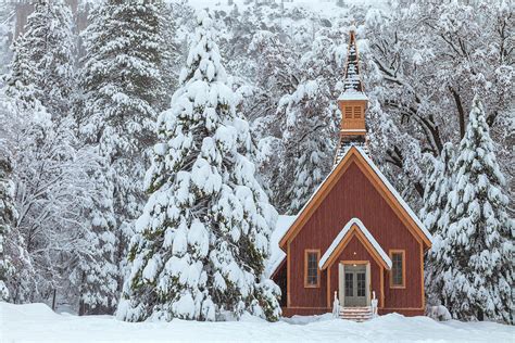 Church In Snow Photograph By Jonathan Nguyen Fine Art America