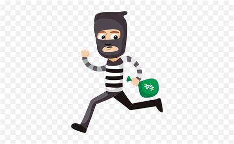 Mandela Effect Robber Emoji Thief Robber Png Download Png Image With