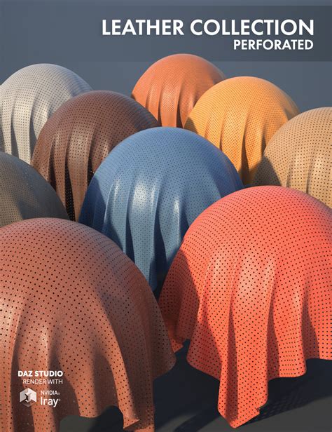 Leather Collection Perforated Daz 3d