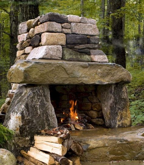 Rustic Outdoor Fireplace Designs Rustic Outdoor Fireplace Designs