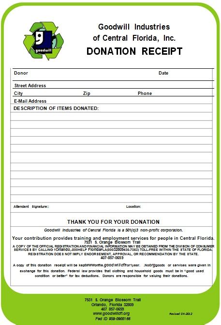 27 Free Nonprofit Donation Receipt Templates Excelword Excel