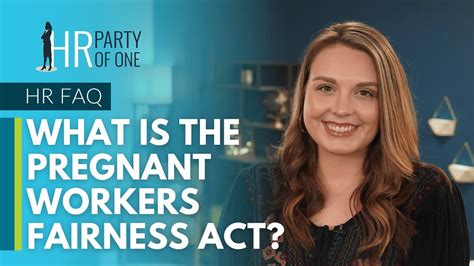 what is the pregnant workers fairness act youtube