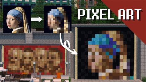 How To Make Minecraft Pixel Art Block By Block Youtube