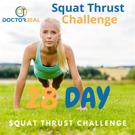 28 Day Squat Thrust Challenge Female Doctorjeal