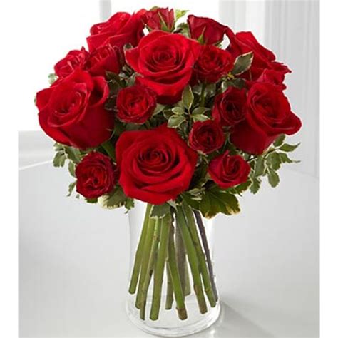 Ftd Red Romance Rose Bouquet Jacksonville Florist Flowers On The