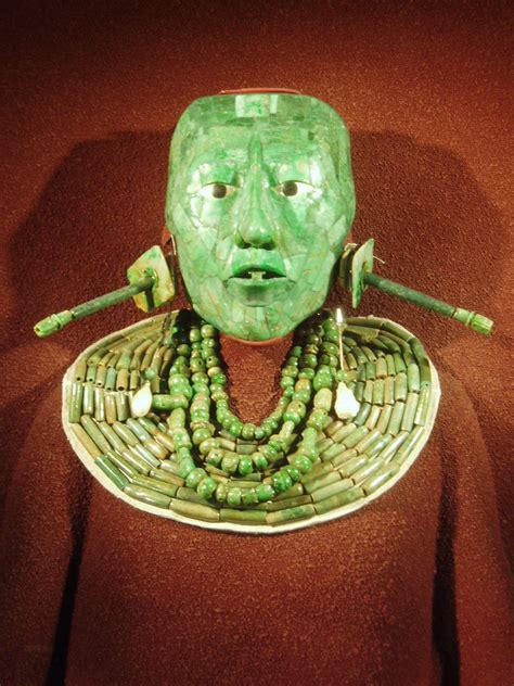 Death Mask Of King Pakal The Jade Death Mask That Adorned Flickr