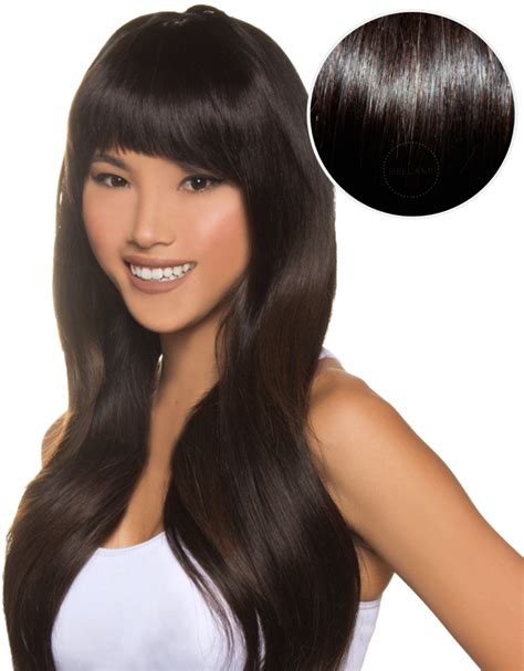 cleopatra bangs mochachino brown 1c by clip in hair extensions professional hair styling