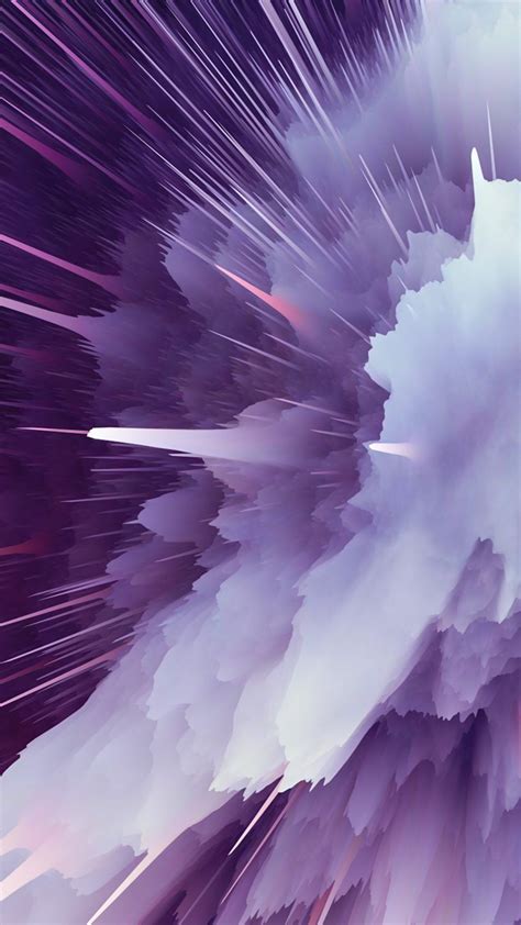 Purple Particle Explosion Qhd Wallpaper Mobile