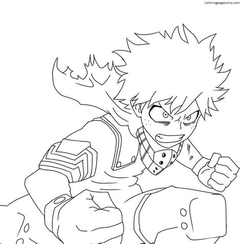 My Hero Academia Pictures Coloring Pages My Hero Academia Coloring