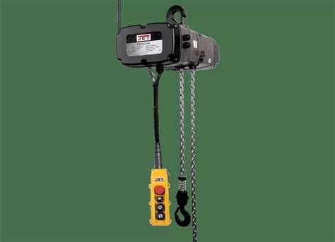 3 Ton Two Speed Electric Chain Hoist 3 Phase 15 Lift Jet Tools