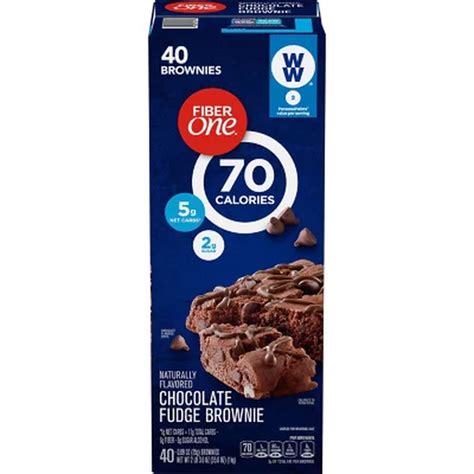 Fiber One Chocolate Fudge Brownies 89 Oz 40 Pk Free Shipping Ebay