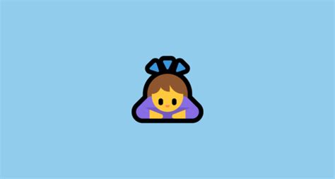 🙇‍♀️ 女生鞠躬 Emoji On Microsoft Windows 11