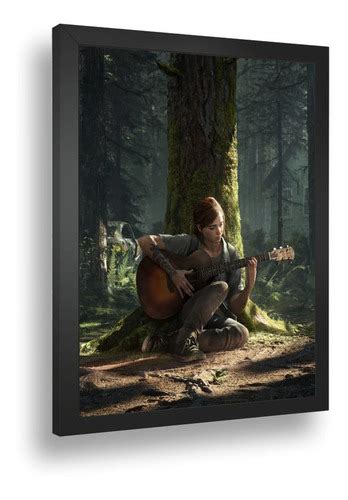 Quadro Emoldurado Poste Ellie The Last Of Us Pt2 Classico A4 Mercadolivre