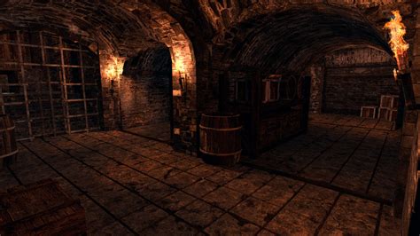 3d Model Medieval Dungeon Modular Vr Ar Low Poly Cgtrader