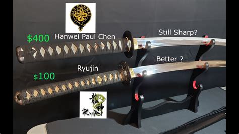 100 Vs 400 Iaitoiaido Katana Swords Review And Comparison Youtube