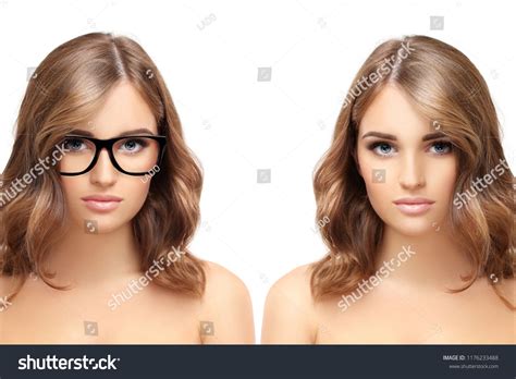 Girl Wearing Black Glasses And Girl Without Glasses Wearinggirlblack