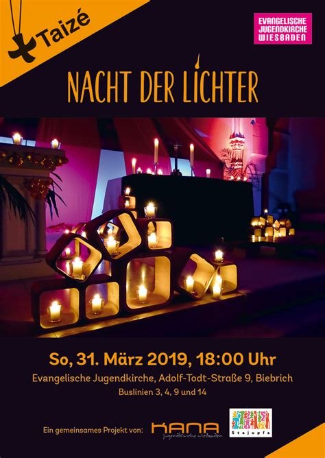 Wer sich in seiner freizeit beispielsweise am bostalsee vergnügt hat, kann danach hotel und spa in einem genießen oder sich. Nacht der Lichter | Stadtjugendpfarramt Wiesbaden