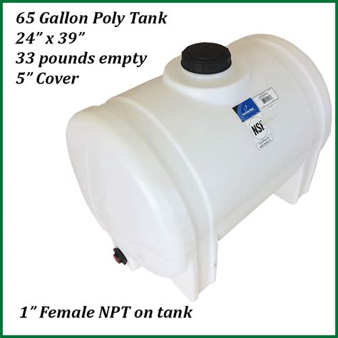 65 Gallon Horizontal Poly Storage Tank Roth Sugar Bush