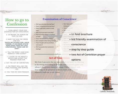 Confession Guide For Kids Catholic Homebody