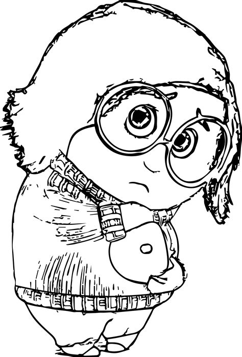 Sadness Inside Out 1 Coloring Page | Wecoloringpage.com