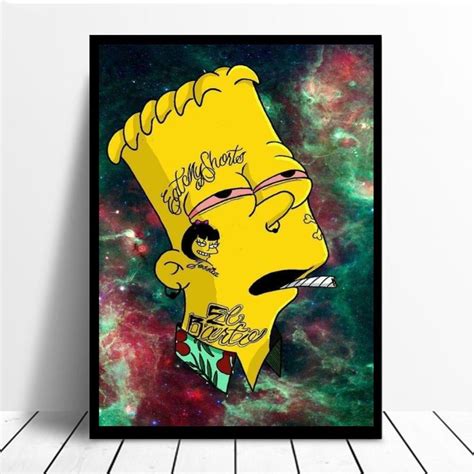Here you can get the best simpsons characters wallpapers for your desktop and mobile devices. Bart Simpson High On Weed Wall Poster - INTO THE GARDEN