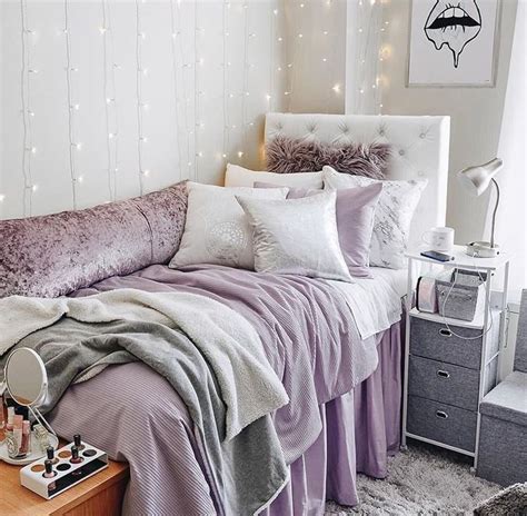 Light Purple Bedding 1000 In 2020 College Dorm Room Decor Dorm
