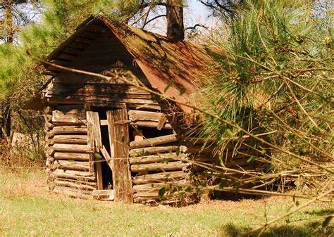 Old Log Cabineast Texas 1800s Log Cabin Is On The Fa Flickr