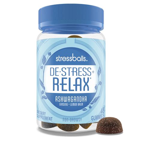 Stressballs Destress Relax Supplement Gummies With Ashwagandha 46 Ct