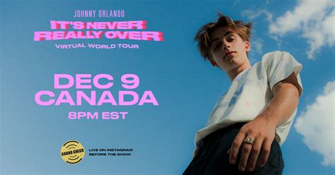 Johnny Orlando Its Never Really Over Virtual World Tour 915 The Beat