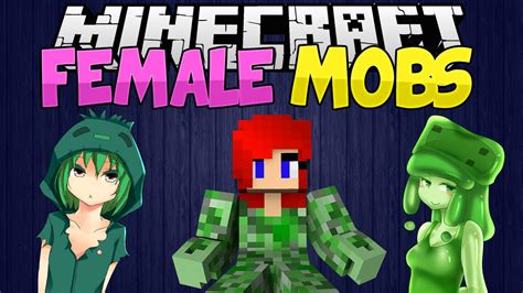 Minecraft Mods Female Mobs Mod Showcase 1710 Youtube