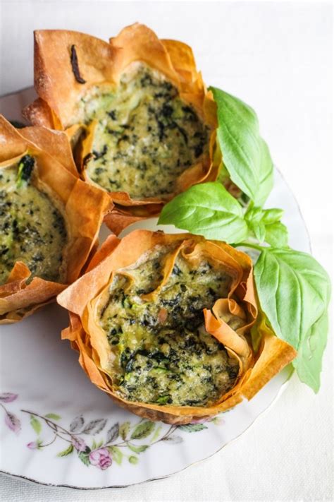 A Weekend With Friends Zucchini Pesto Mini Quiches In Phyllo Cups