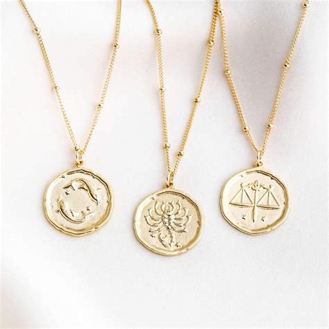 Our Zodiac Coin Necklace Is The Perfect Personalized T For Anyone