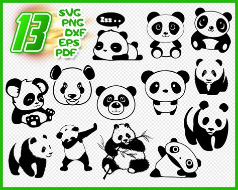 Cut Panda Svg Panda Svg File Cut File Cricut Svg Cut File Cricut Cricut