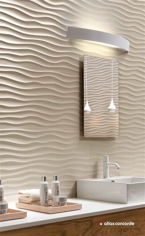 3d Wall Three Dimensional Ceramic Wall Tiles Atlas Concorde Bathroom Wall Tile Design