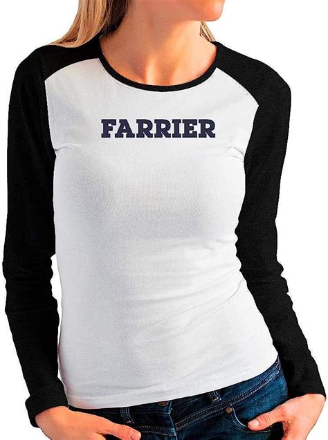Idakoos Farrier Retro Font Women Raglan Long Sleeve T Shirt