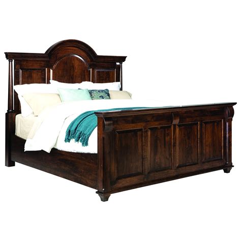 Mavin Bartletts Island Queen Arched Panel Bed With Low Footboard