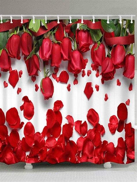 Red Rose Shower Curtain Valentine¡¯s Day T Idea Would Be Super Over The Top And A Little
