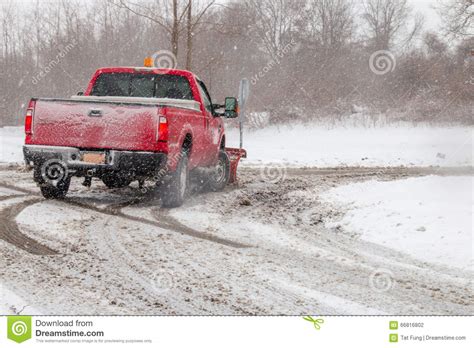 Plowing The Road Stock Photo Image Of Front Pick Person 66816802