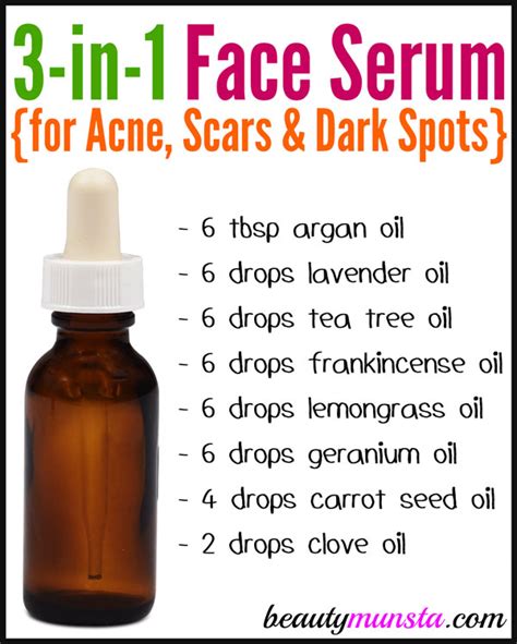 Diy Face Serum For Acne Scars And Dark Spots Beautymunsta